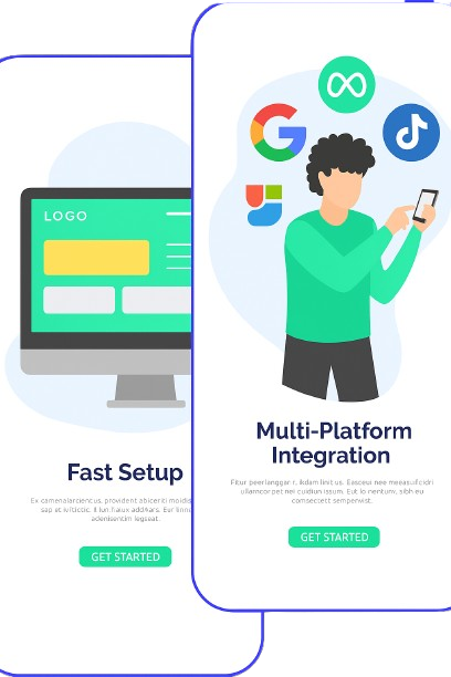 Tampilan landing page Mari